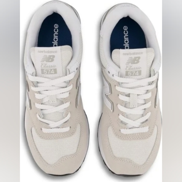 New Balance 574 Sneakers in Grey/Off-White - Picture 5 of 11